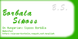 borbala siposs business card